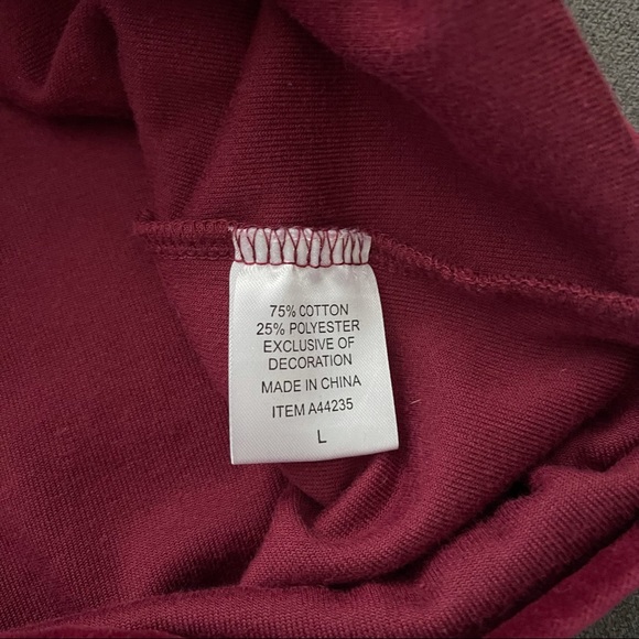 Appleseed’s women’s big velour shirt cherry button down shirt size Large - Picture 4 of 7